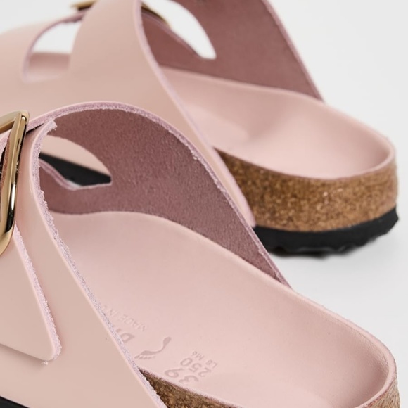 BIRKENSTOCK ARIZONA Big Bickle High Shine Light Rose Sandals - Picture 7 of 14